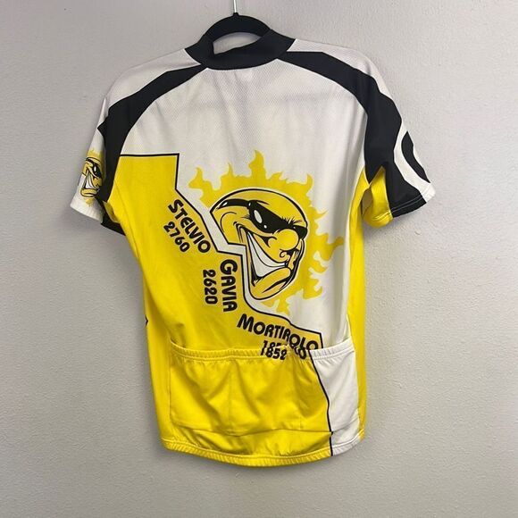 Jolly Wear Men's Cima Coppi‎ 1/4 Zip Short Sleeve Cycling Bikers Jersey Size XXL - Picture 7 of 9